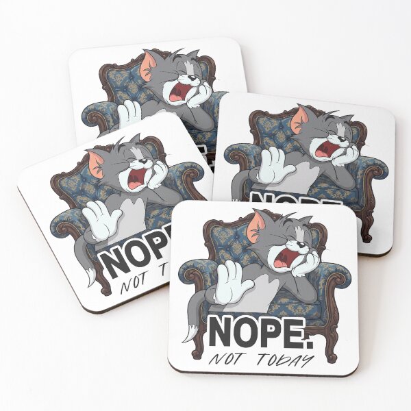 Item preview, Nope Not Today Lazy Cat Funny Sarcastic T-Shirt designed and sold by CrystalMineArts.