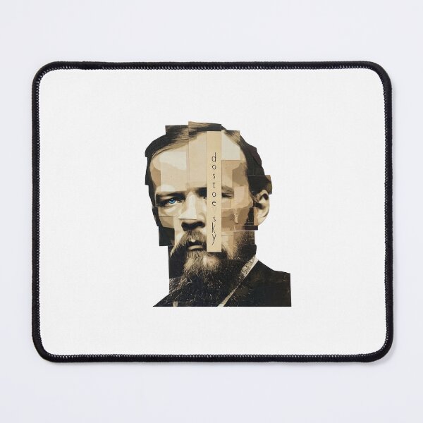 Item preview, Dostoevsky – Literary Collage Portrait Art Print | Russian Literature Philosophy Poster designed and sold by OzzFrequency.