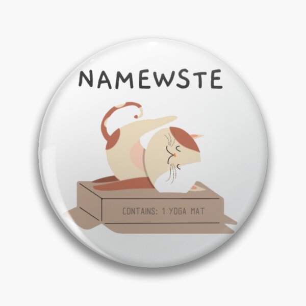 Item preview, Namewste Cat - Funny Yoga Kitty in a Box designed and sold by GenZFashion000.