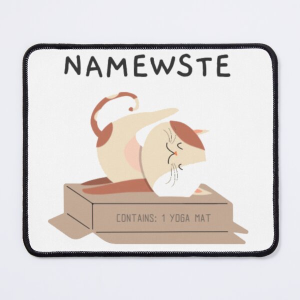Item preview, Namewste Cat - Funny Yoga Kitty in a Box designed and sold by GenZFashion000.