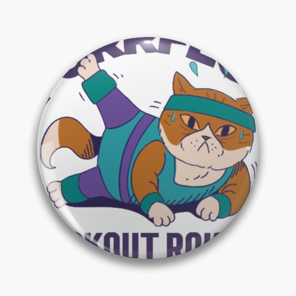Item preview, Funny Fitness Cat - Keep Going Workout Pun designed and sold by GenZFashion000.