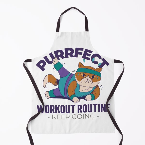 Item preview, Funny Fitness Cat - Keep Going Workout Pun designed and sold by GenZFashion000.