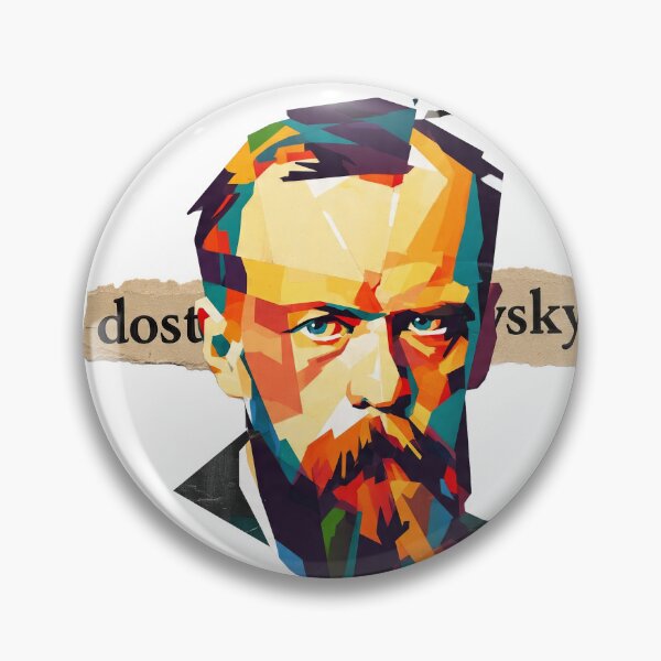 Item preview, Dostoevsky – Literary Collage Portrait Art Print | Russian Literature Philosophy Poster designed and sold by OzzFrequency.