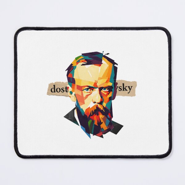 Item preview, Dostoevsky – Literary Collage Portrait Art Print | Russian Literature Philosophy Poster designed and sold by OzzFrequency.