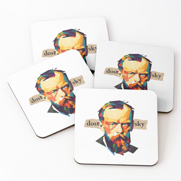 Item preview, Dostoevsky – Literary Collage Portrait Art Print | Russian Literature Philosophy Poster designed and sold by OzzFrequency.