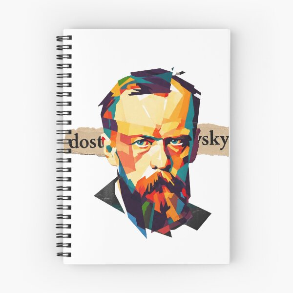 Item preview, Dostoevsky – Literary Collage Portrait Art Print | Russian Literature Philosophy Poster designed and sold by OzzFrequency.