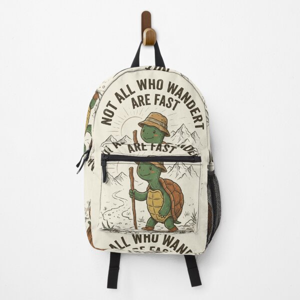 Item preview, Hiking Turtle Slow Wanderer designed and sold by AdyKurniawan.