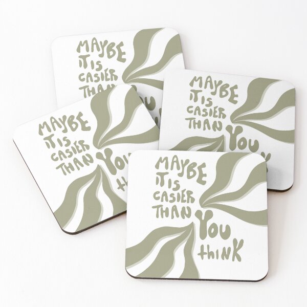 Item preview, Maybe It Is Easier Than You Think Typography Art designed and sold by Barelythere2324.