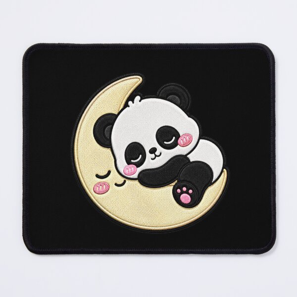 Item preview, Kawaii Sleeping Panda Embroidery Patch Cute Chibi Animal designed and sold by ColorSplash123.