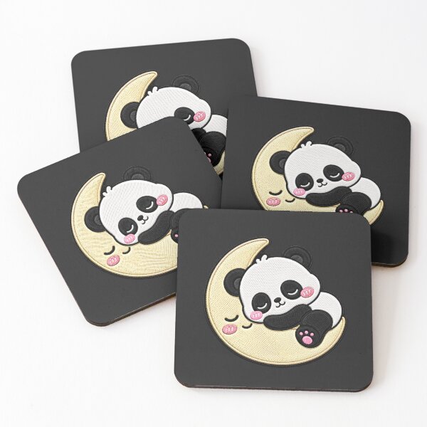 Item preview, Kawaii Sleeping Panda Embroidery Patch Cute Chibi Animal designed and sold by ColorSplash123.
