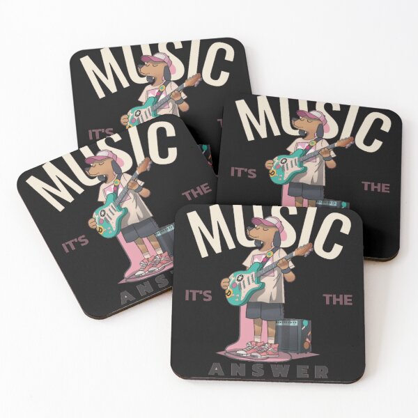Item preview, Music is the Answer - Indie Rock Dog Guitarist designed and sold by GenZFashion000.