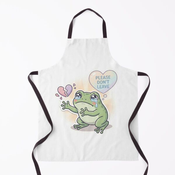 Item preview, Please Don’t Leave – Sad Relationship Frog Sticker designed and sold by Elviqus Shop.