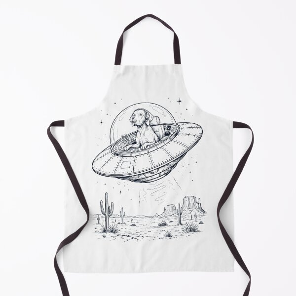Item preview, Vintage Vizsla Riding UFO Dog Mom Dad Lover designed and sold by DoodleTortle.