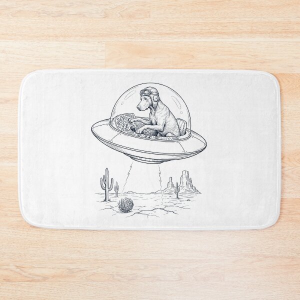 Item preview, Vintage Weimaraner Riding UFO Dog Mom Dad Lover designed and sold by DoodleTortle.
