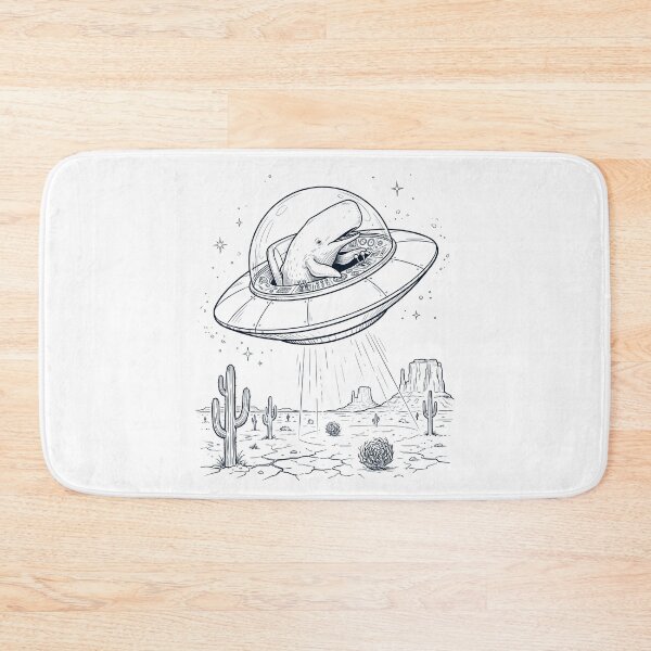 Item preview, Vintage Whale Riding UFO Animal Lover designed and sold by DoodleTortle.