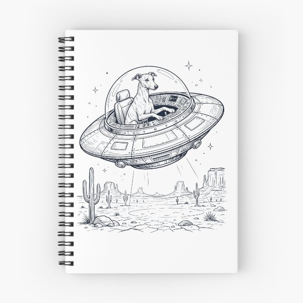 Item preview, Vintage Whippet Riding UFO Dog Mom Dad Lover designed and sold by DoodleTortle.