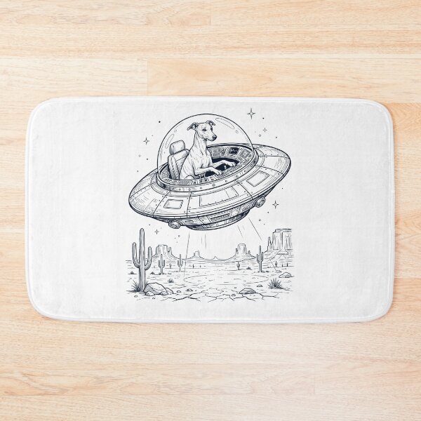 Item preview, Vintage Whippet Riding UFO Dog Mom Dad Lover designed and sold by DoodleTortle.
