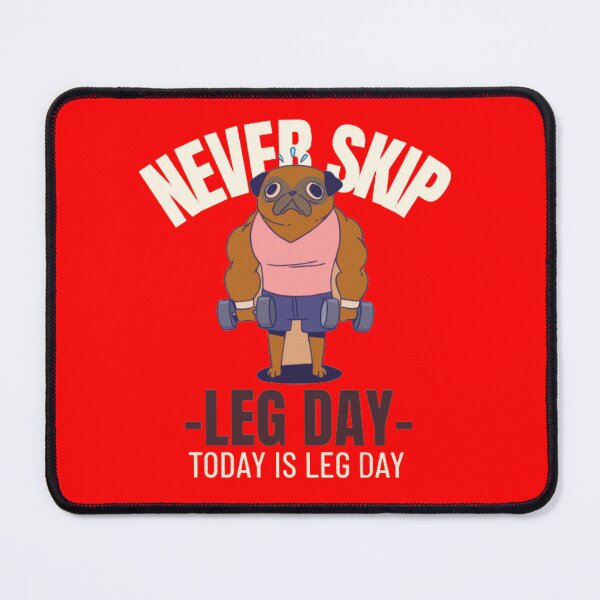Item preview, Never Skip Leg Day - Funny Buff Muscle Pug designed and sold by GenZFashion000.