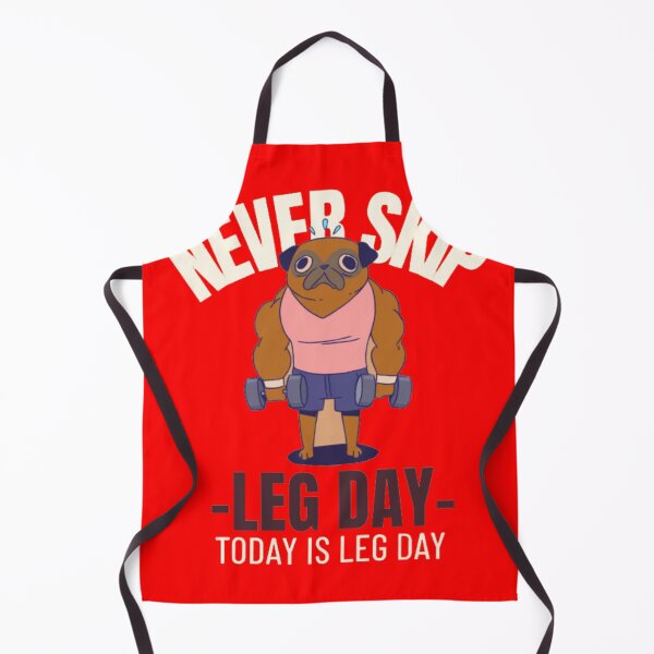 Item preview, Never Skip Leg Day - Funny Buff Muscle Pug designed and sold by GenZFashion000.