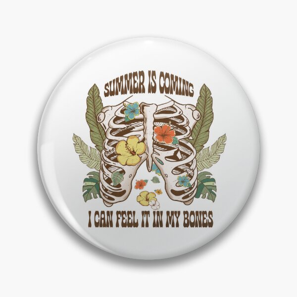 Item preview, Summer Is Coming I Can Feel It In My Bones – Floral Skeleton Summer Design designed and sold by EmeraldeaDesign.