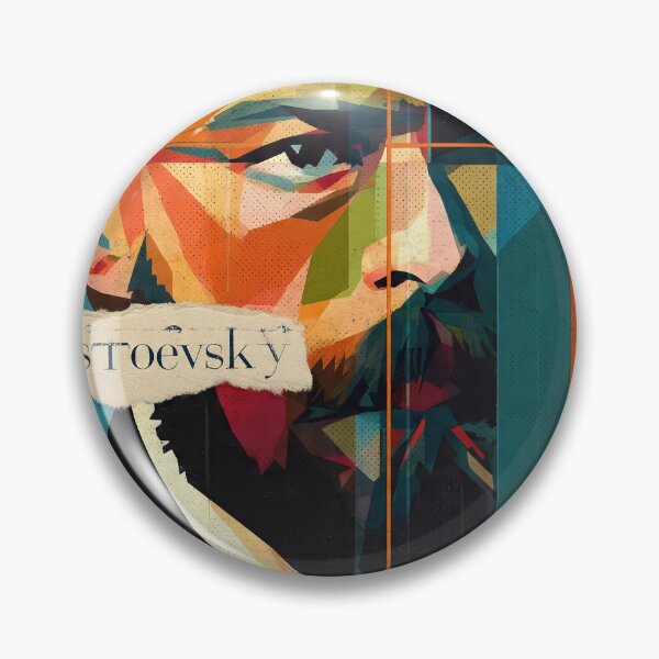 Item preview, Dostoevsky – Literary Collage Portrait Art Print | Russian Literature Philosophy Poster designed and sold by OzzFrequency.