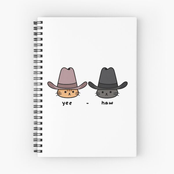 Item preview, Yee Haw Cowboy Cats Cute Funny Kawaii Cat Meme Design designed and sold by SoftPawsAtelier.