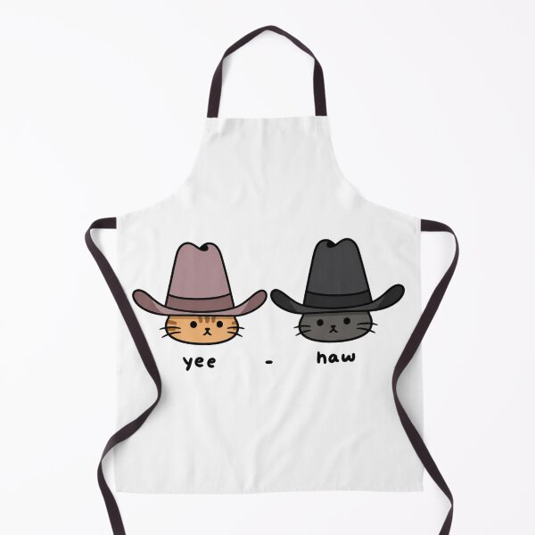 Item preview, Yee Haw Cowboy Cats Cute Funny Kawaii Cat Meme Design designed and sold by SoftPawsAtelier.