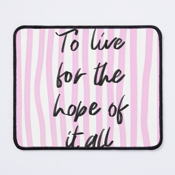 Item preview, To Live for the Hope of It All Typography Print designed and sold by Barelythere2324.