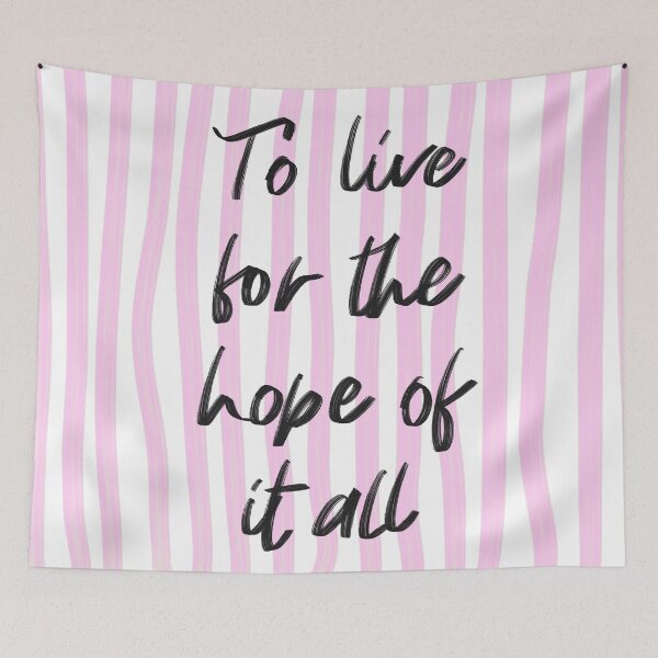 Item preview, To Live for the Hope of It All Typography Print designed and sold by Barelythere2324.