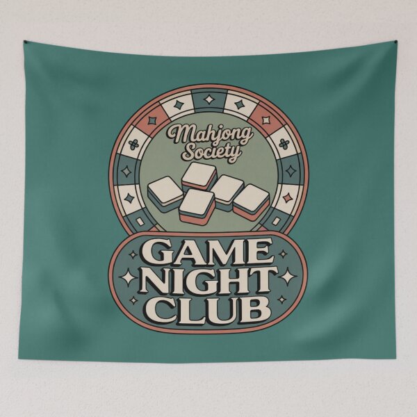 Item preview, mahjong lover - mahjong player - mahjong tiles - tile game - tile rack - game night - tabletop games - strategy game - cozy game - tea and tiles - clever strategy - mahjong club - social games designed and sold by JansenGS.