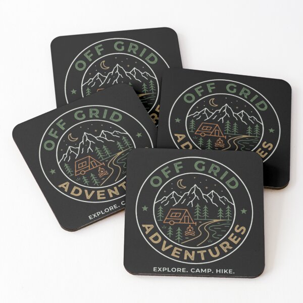Item preview, Retro Off Grid Adventures Mountain Emblem designed and sold by ProDecor.