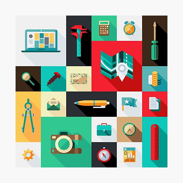 Item preview, Workaholic - Icon Pattern designed and sold by hyperite.