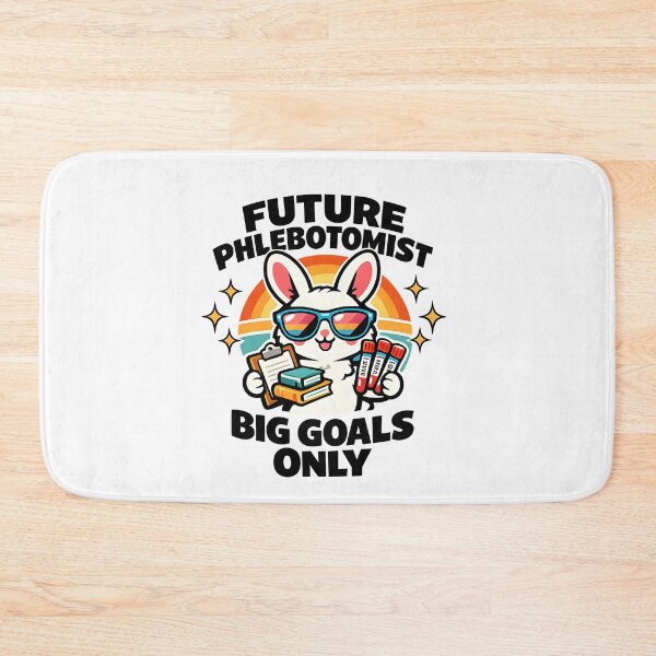Item preview, Cute Bunny Future Phlebotomist Student Retro Sunset Sunglasses Study Motivation Sticker | National Phlebotomist Recognition Week Medical Lab Training Gift designed and sold by ClinicalHubs.