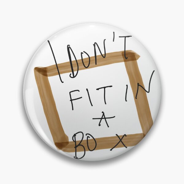 Item preview, I Don’t Fit In a Box Typography Art designed and sold by Barelythere2324.