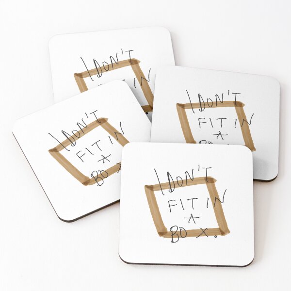 Item preview, I Don’t Fit In a Box Typography Art designed and sold by Barelythere2324.