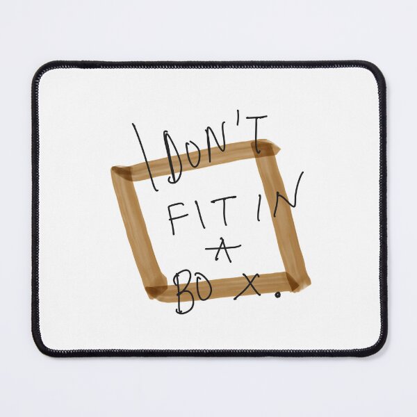 Item preview, I Don’t Fit In a Box Typography Art designed and sold by Barelythere2324.