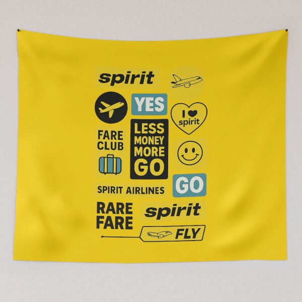 Item preview, Boo Spirit Airlines Sticker Pack — Bold Travel Logo & Retro Promo Labels designed and sold by Yasmine Mohammed.