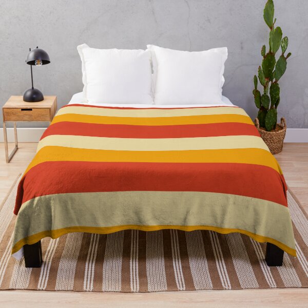Item preview, Large stripes in burned orange, beige and yellow designed and sold by StefanStudioArt.