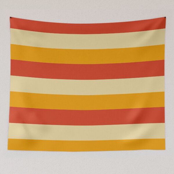 Item preview, Large stripes in burned orange, beige and yellow designed and sold by StefanStudioArt.