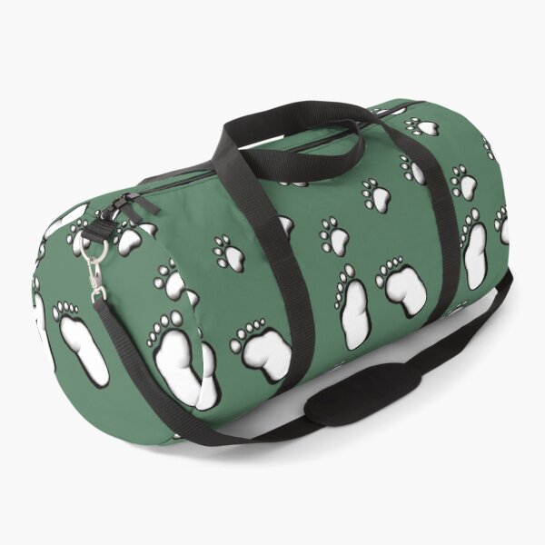 Item preview, Dog paw print and human foot print minimal pattern monochrome  designed and sold by Artonmytee.