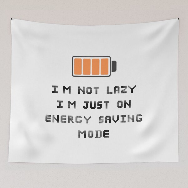 Item preview, I'm Not Lazy I'm Just On Energy Saving Mode Retro Pixel Art designed and sold by Yoshixv2.