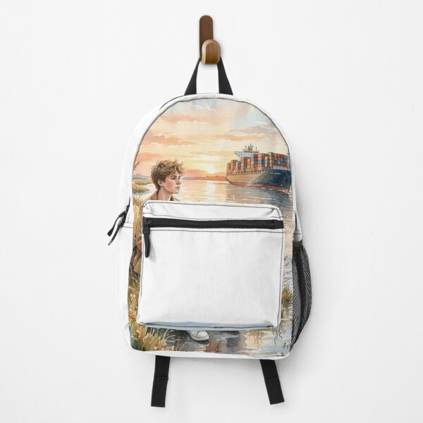 Item preview, The young man and his dog stopped to admire the view. designed and sold by Whose-sweat.
