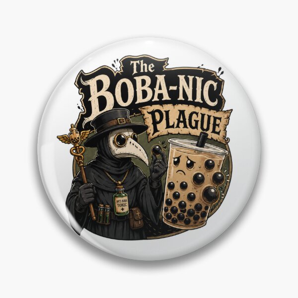 Item preview, Boba tea bubonic plague  designed and sold by Dead-Dove-Ltd.