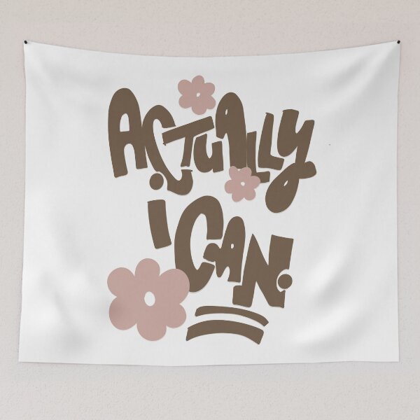 Item preview, Actually I Can Retro Motivational Quote designed and sold by Barelythere2324.