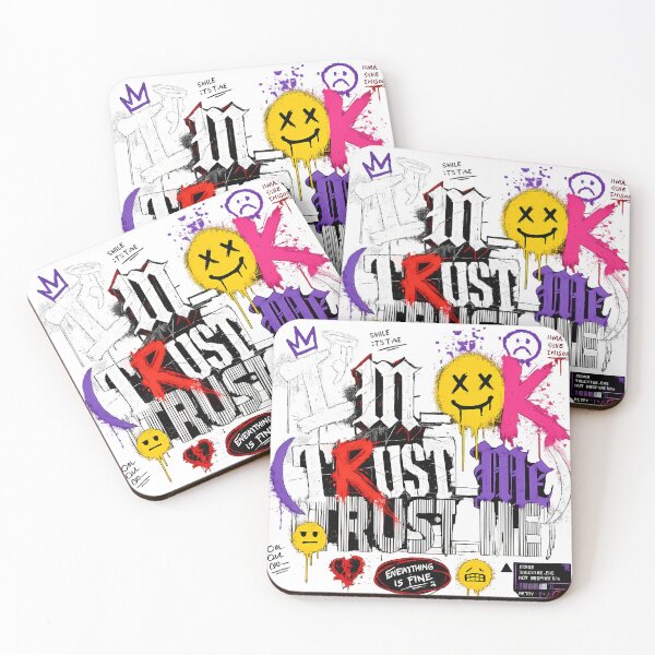 Item preview, Edgy Grunge I'm OK Trust Me Sarcastic Streetwear Graphic T-Shirt designed and sold by etuvibes.