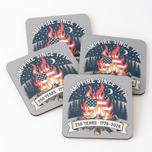 Item preview, Campfire Since 1776 - 250 Years American Flag Vintage designed and sold by CF_VintageDesign.
