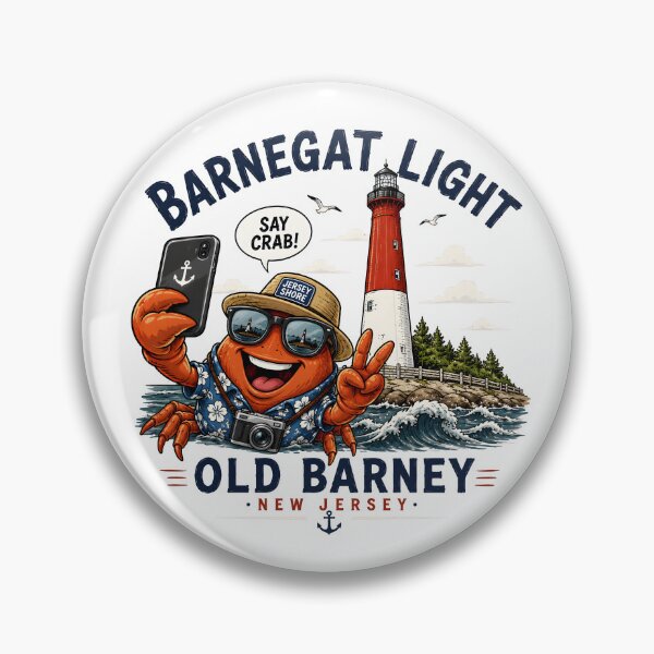 Item preview, Funny Barnegat Light Crab Selfie Old Barney Beach Design Funny Gifts designed and sold by BadhbhArt.