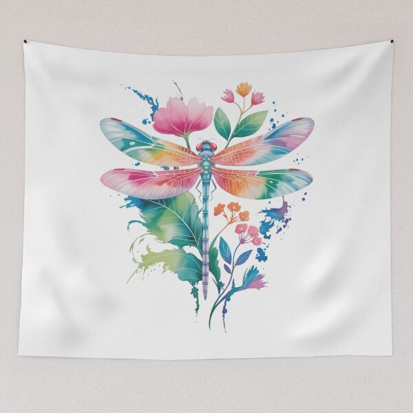 Item preview, Earth Day Beautiful Dragonfly Watercolor Art Insect Lover designed and sold by sailorjessiArt.