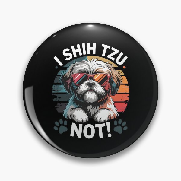 Item preview, Cool Shih Tzu Dog Pun Retro Sunset Tee designed and sold by OlyvieArt.