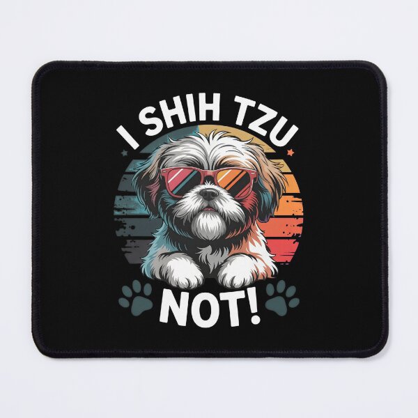 Item preview, Cool Shih Tzu Dog Pun Retro Sunset Tee designed and sold by OlyvieArt.